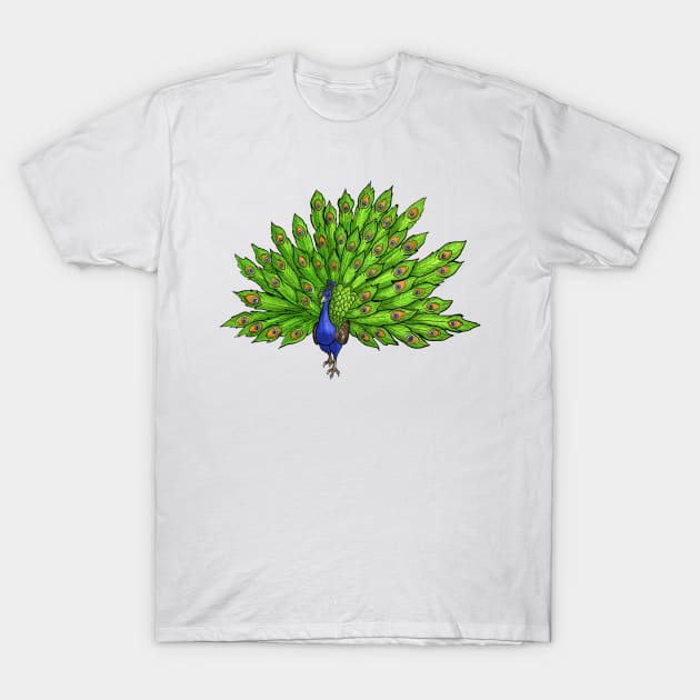 Peacock Shirt T-Shirt by TriBlurr84
